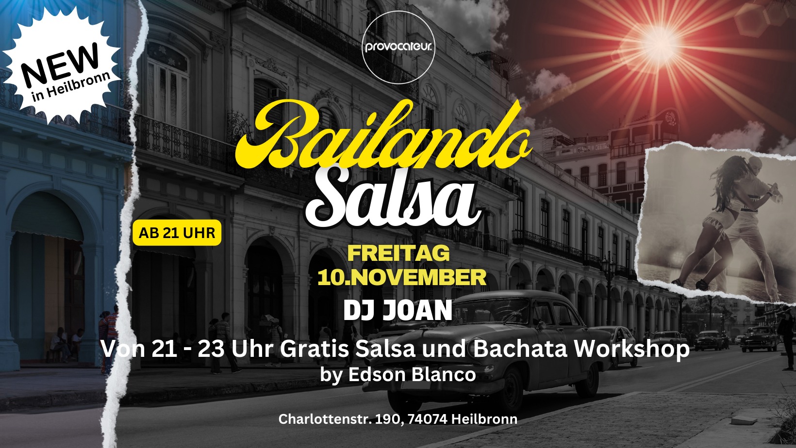 Bailando Salsa 💃🏽 HEUTE - Club Provocateur