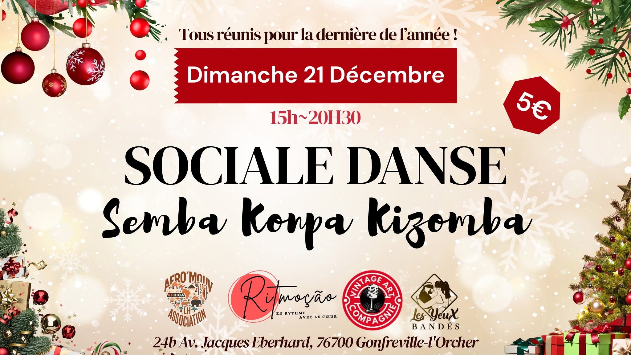 SOCIALE SEMBA KONPA KIZOMBA Afro’Mouv & Ritmoção au Vintage Art Compagnie (Gonfreville L’Orcher)