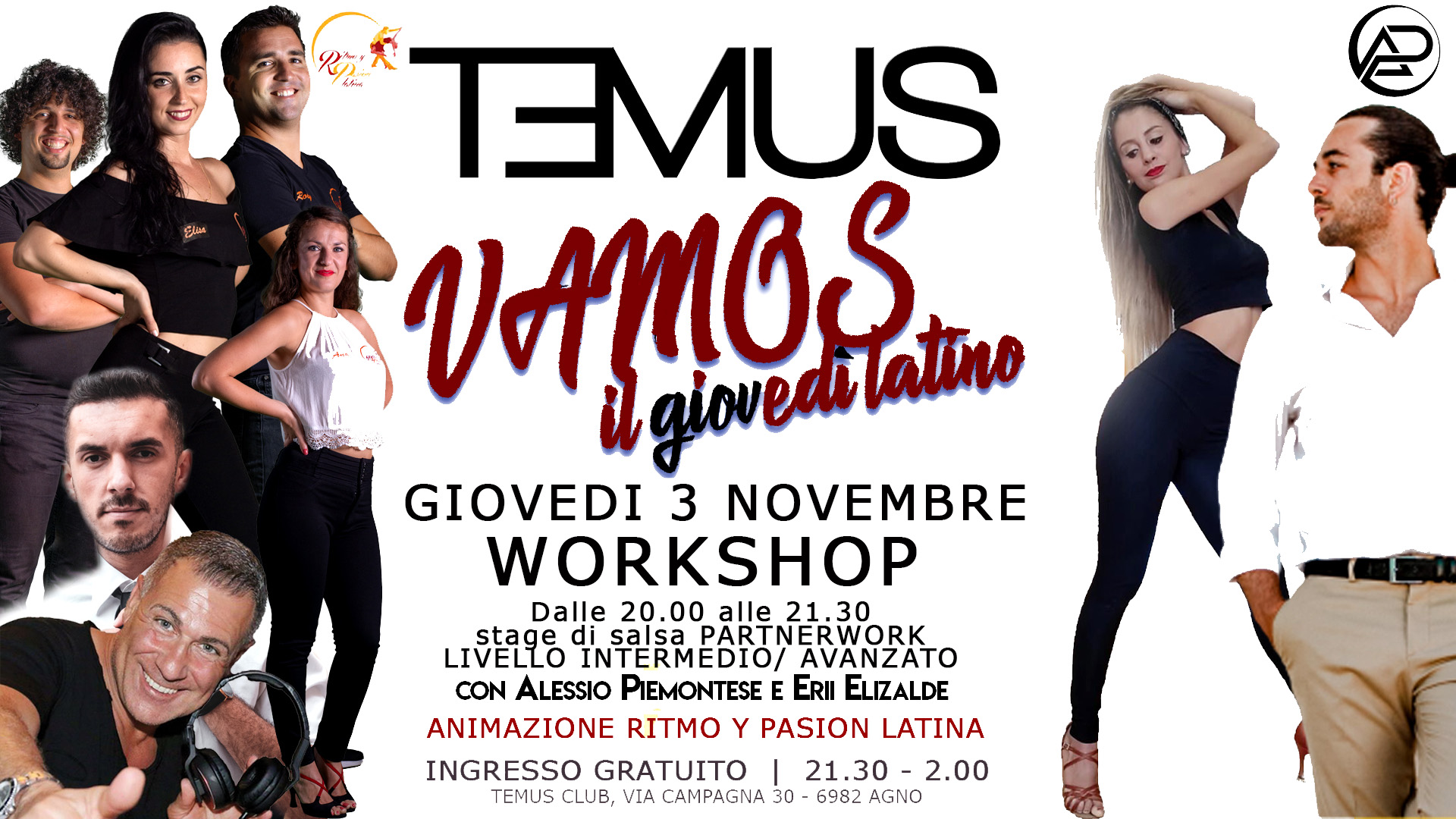 VAMOS - Special guest & Workshop Alessio Piemontese e Erii Elizalde