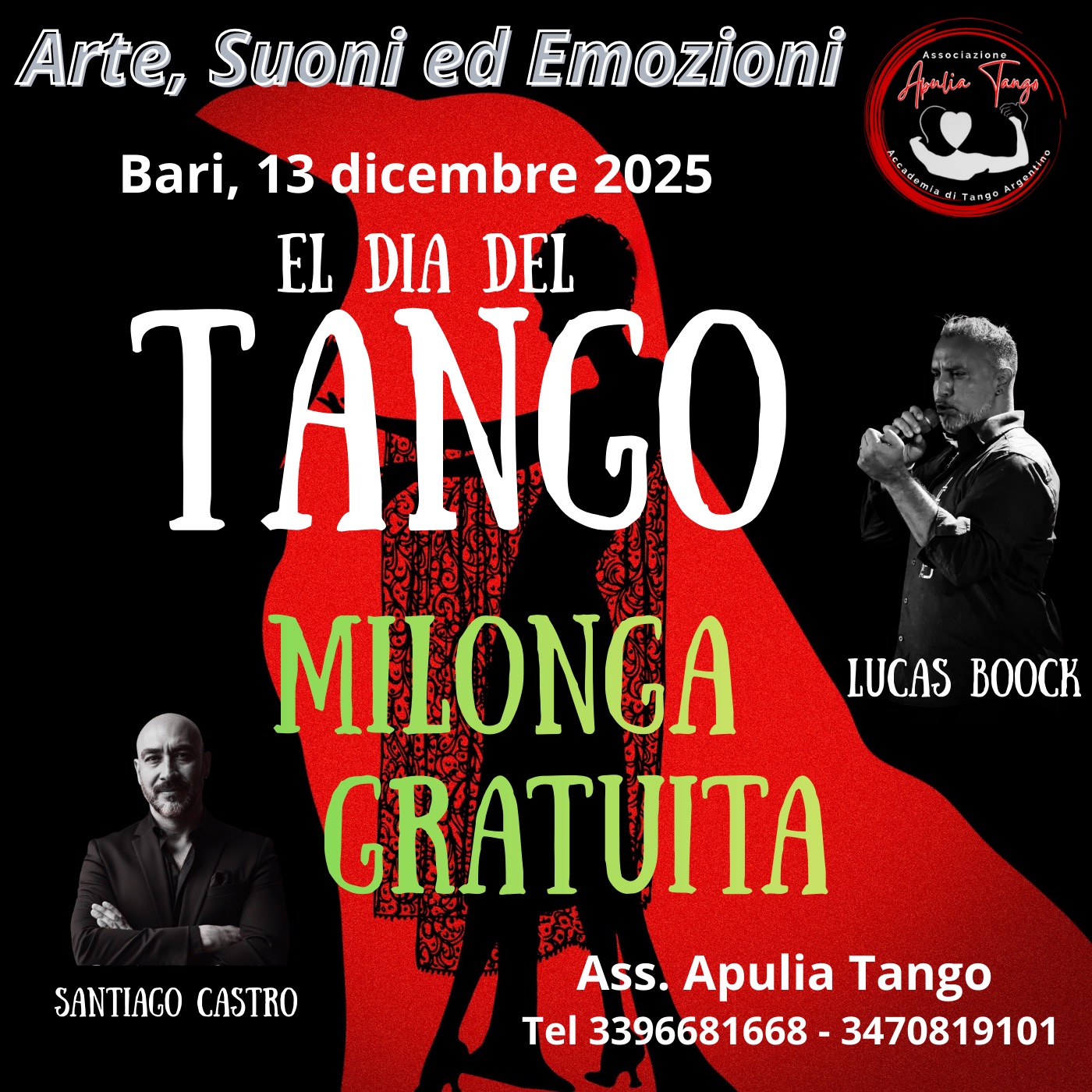 El dia del Tango - Milonga degli abbracci 13 12 25 - GRATIS