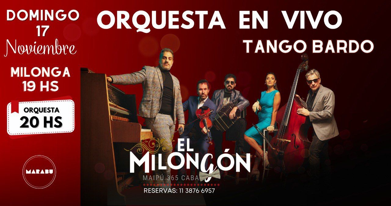 DOMINGO Víspera de Feriado en El Milongón del Marabú
