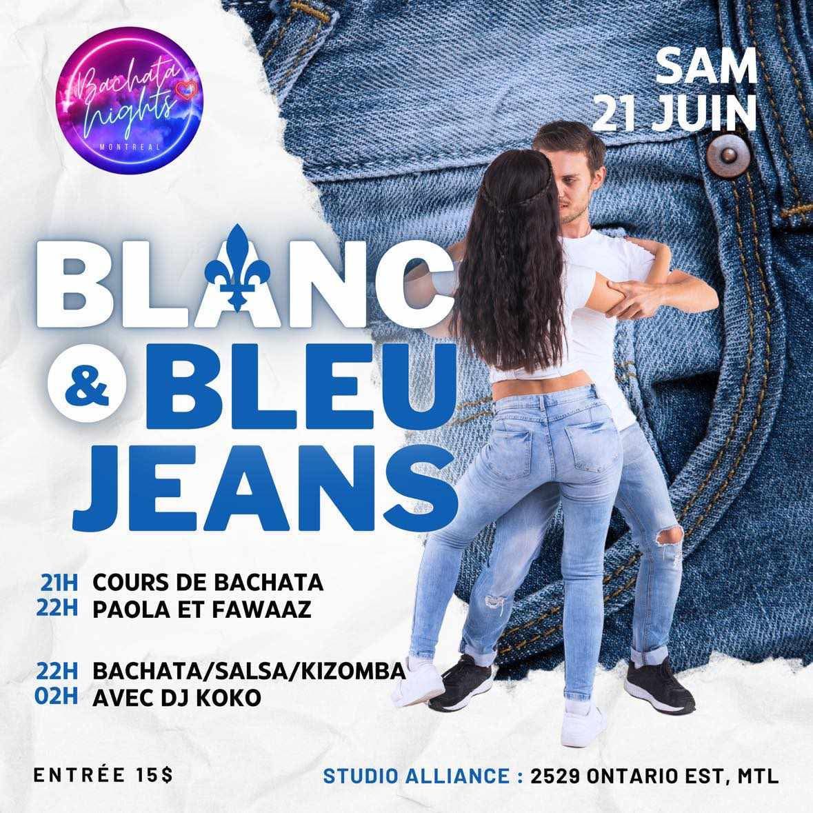 Bachata Blanc & Bleu Jeans - 21 juin