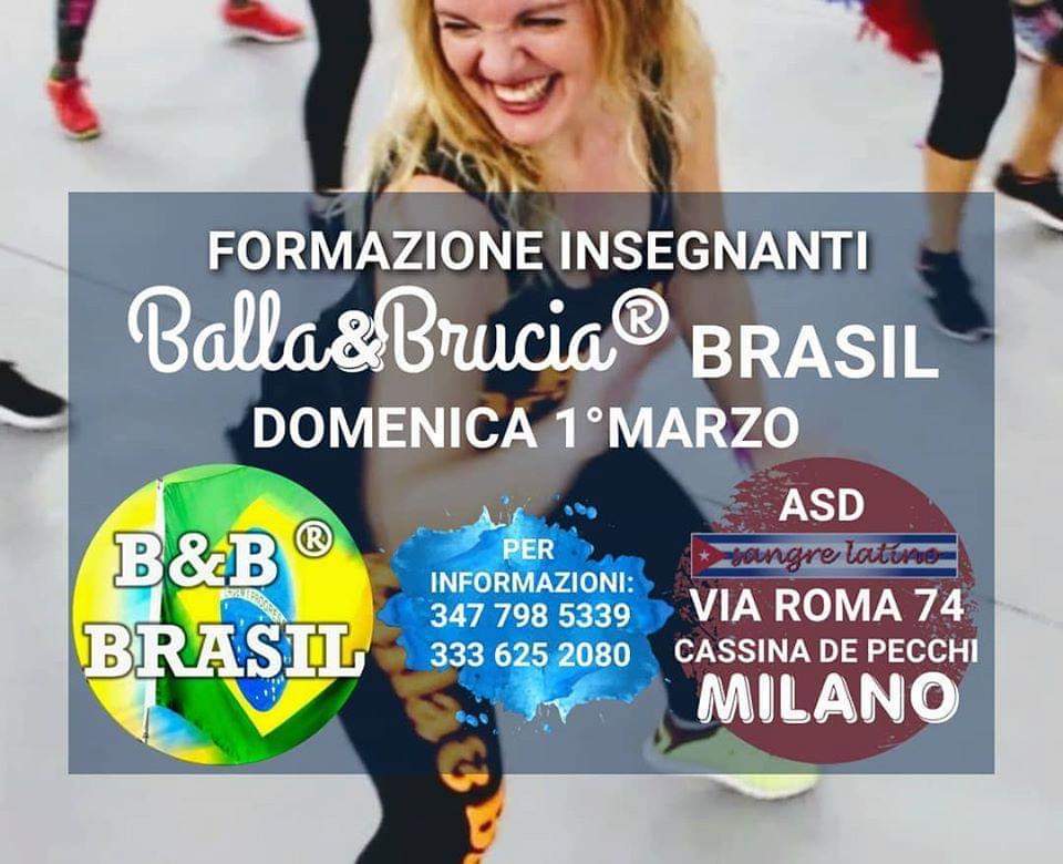 1 Marzo Milano Formazione Balla&Brucia® Brasil con SAM