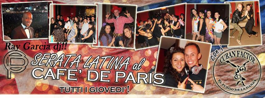 Giovedì Caraibico al Cafè De Paris con Ray Garcia dj!