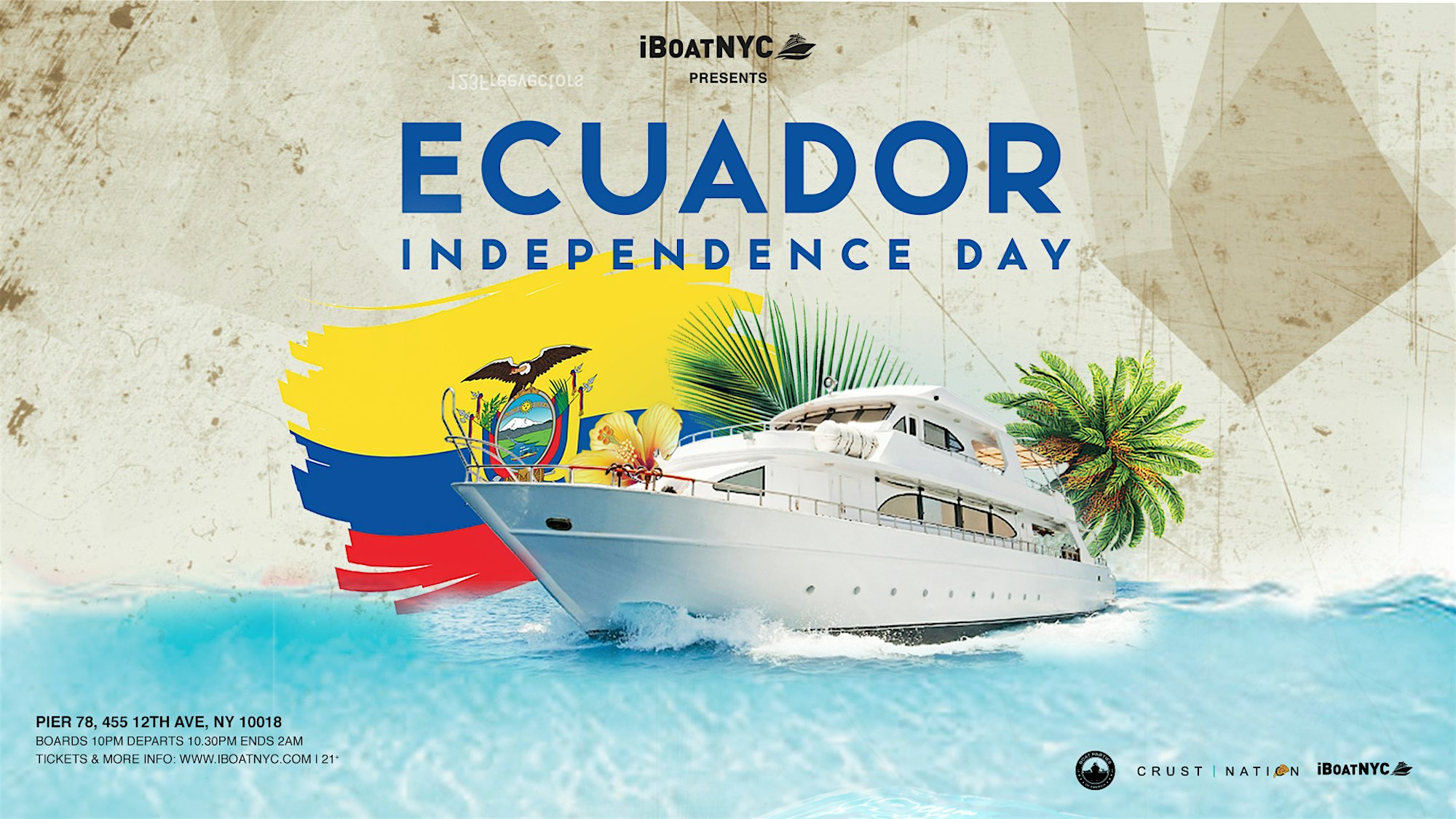 ECUADORIAN Independence Day Boat Party Cruise Ecuador on the River