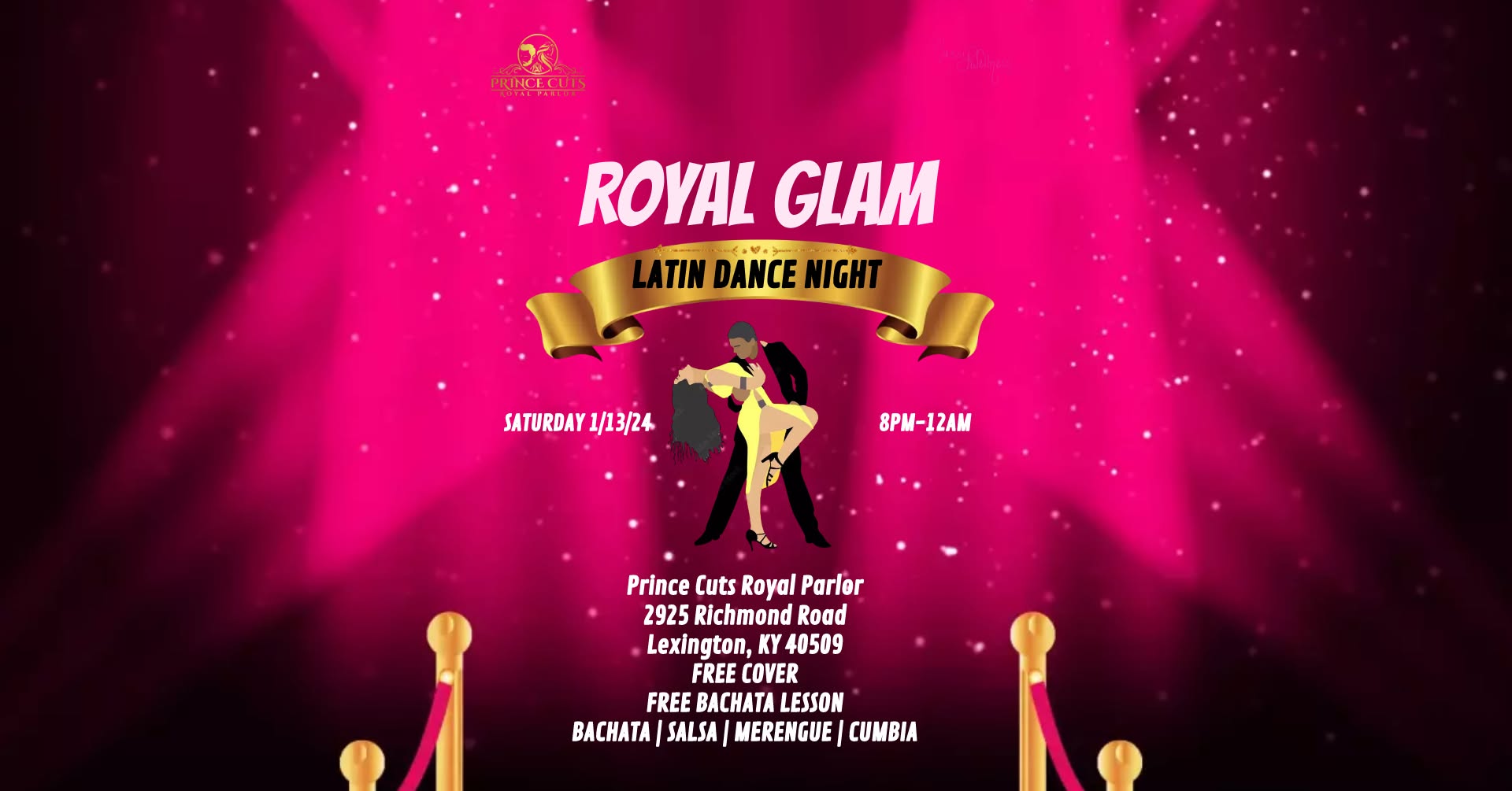 Royal Glam Latin Dance Night at Prince Cuts Royal Parlor