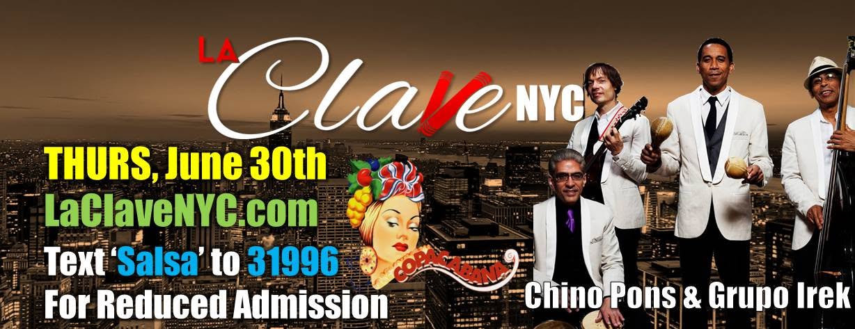 La Clave NYC - Live Music by Chino Pons & Grupo Irek