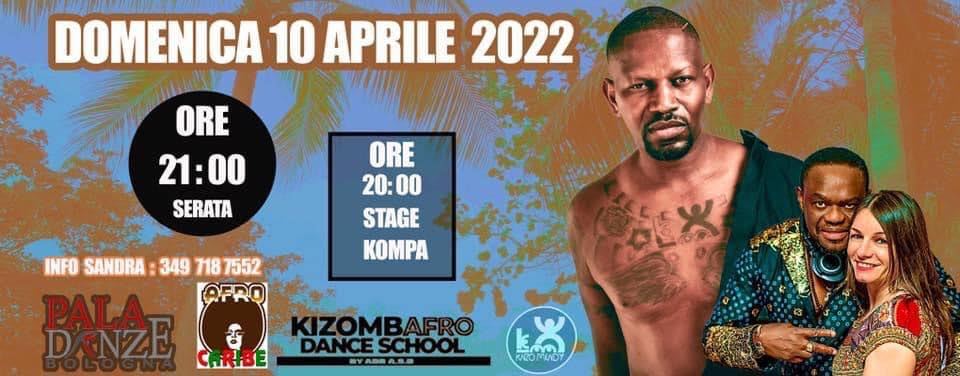 SPECIAL DOMENICA KIZOMBA - ONE NIGHT BOLOGNA**STAGE KOMPA con KNZO MENDY**