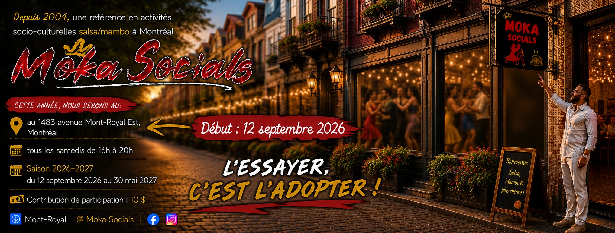 Moka Socials Samedi 24 octobre 2026