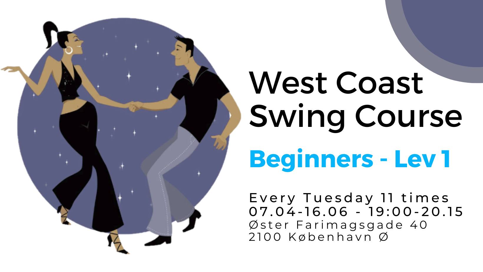 West Coast Swing - Beginner level 1 - Spring Course