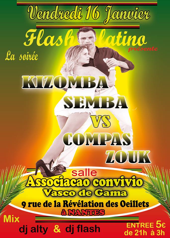Kizomba Semba vs Kompa Zouk à Nantes