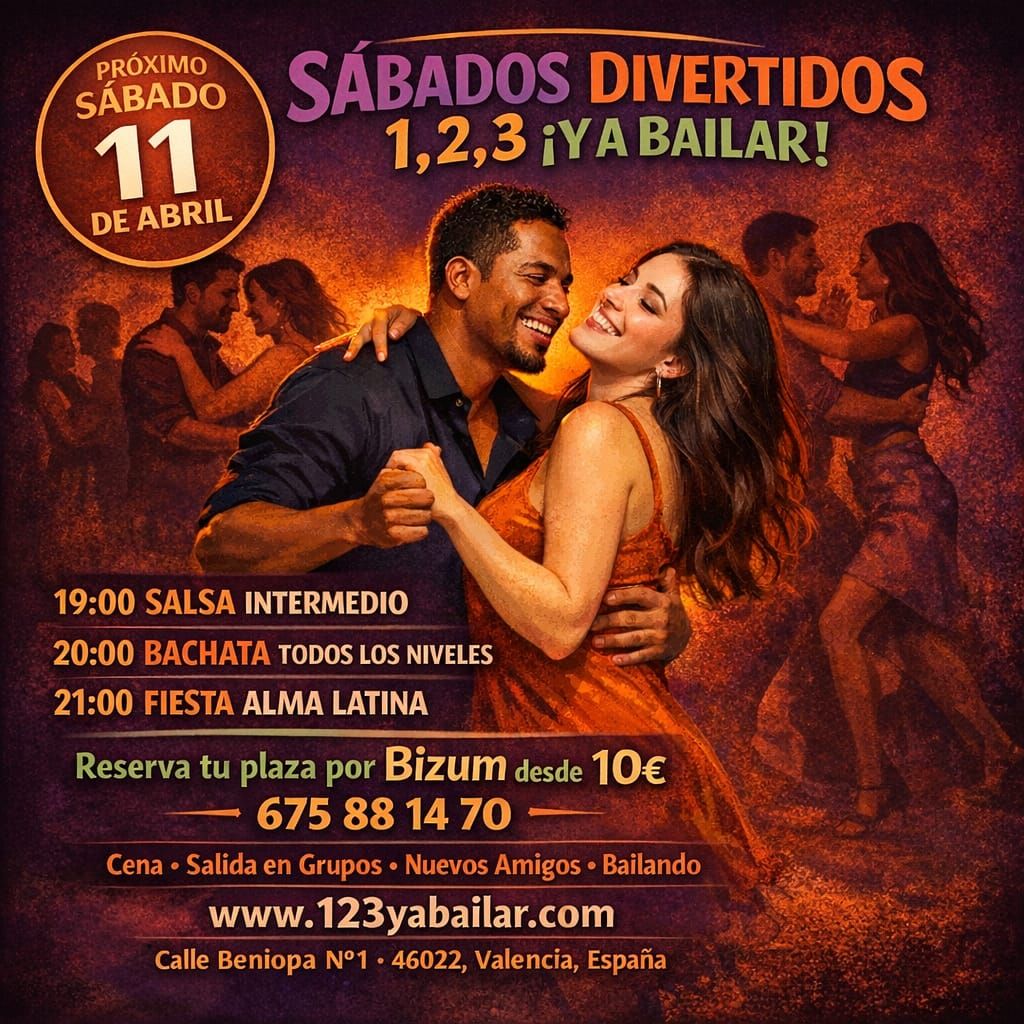 SABADOS DIVERTIDOS SALSA Y BACHATA