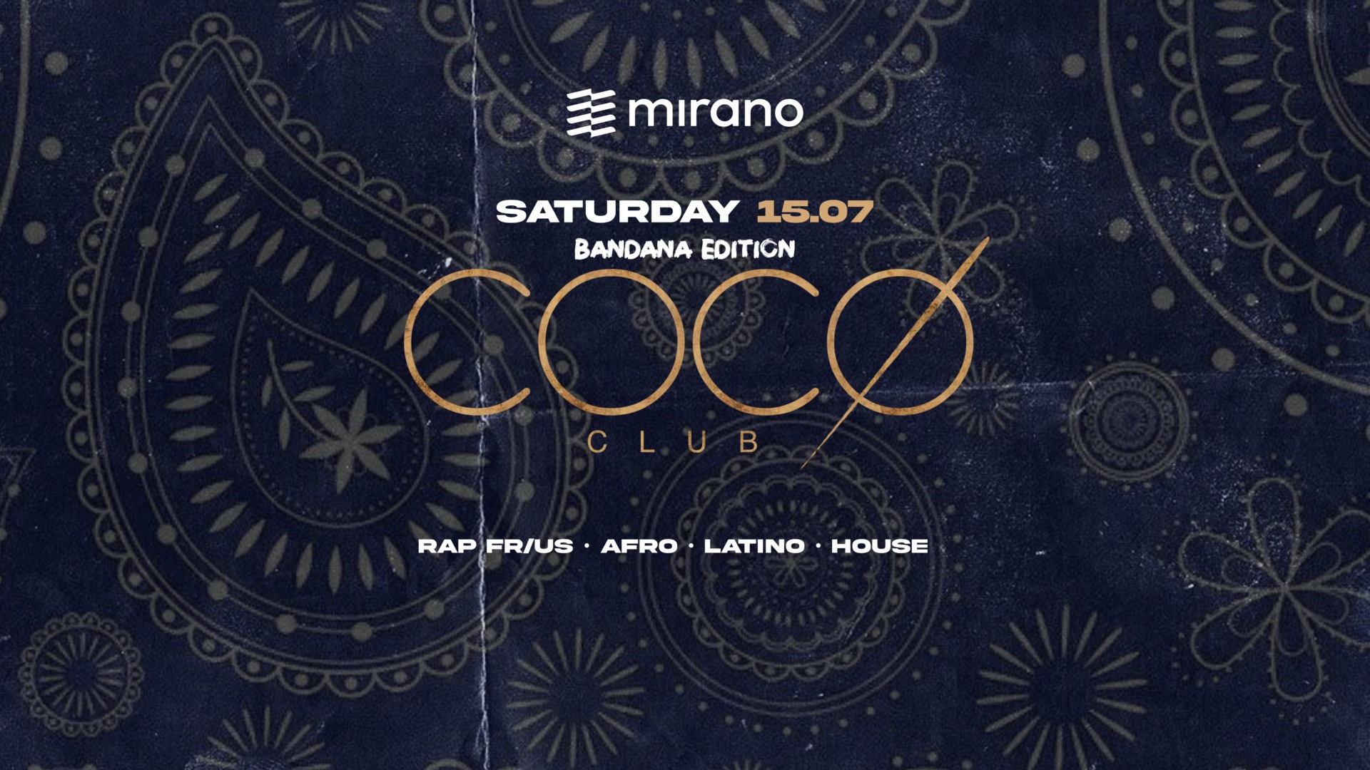 COCØ x SAT 15.07 x MIRANO