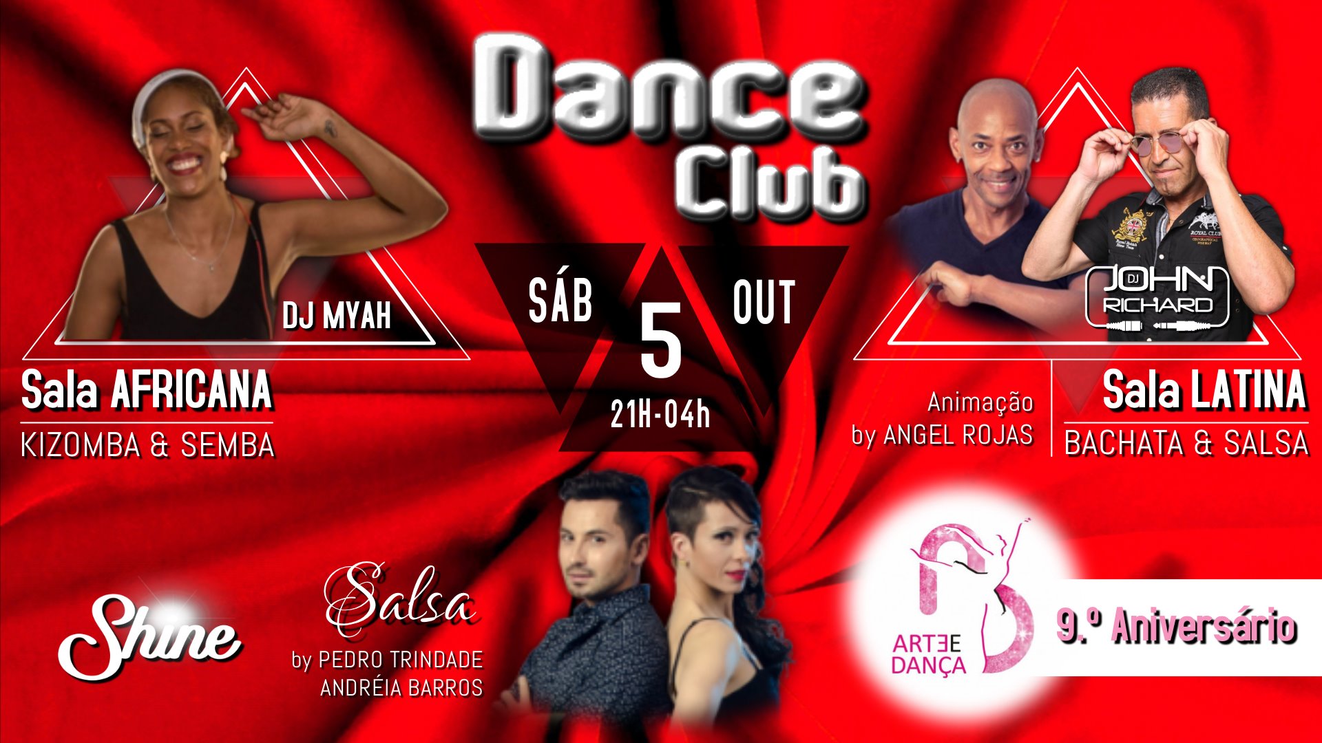 SHINE Dance Club • SÁB.5 Out @Arte & Dança