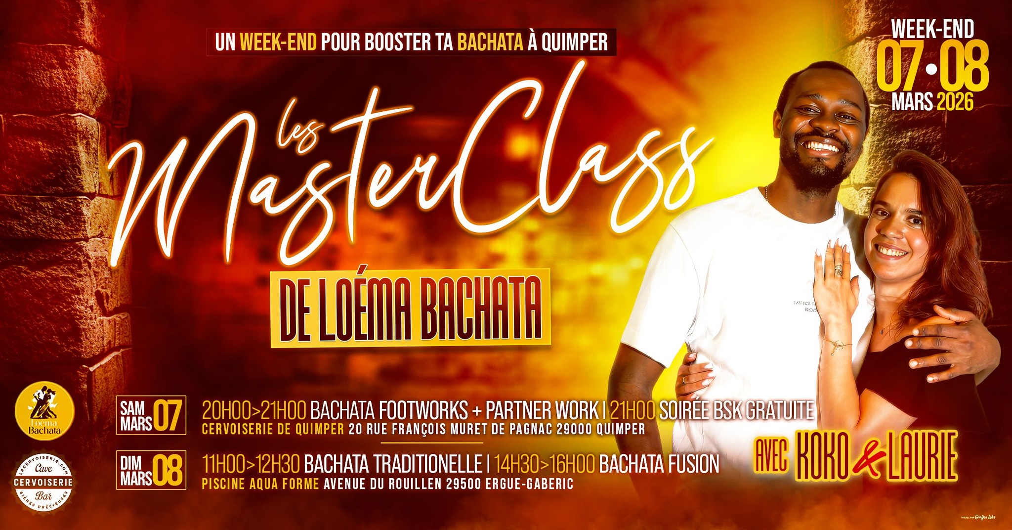 Premier Masterclass Loéma Bachata avec Koko et Laurie
