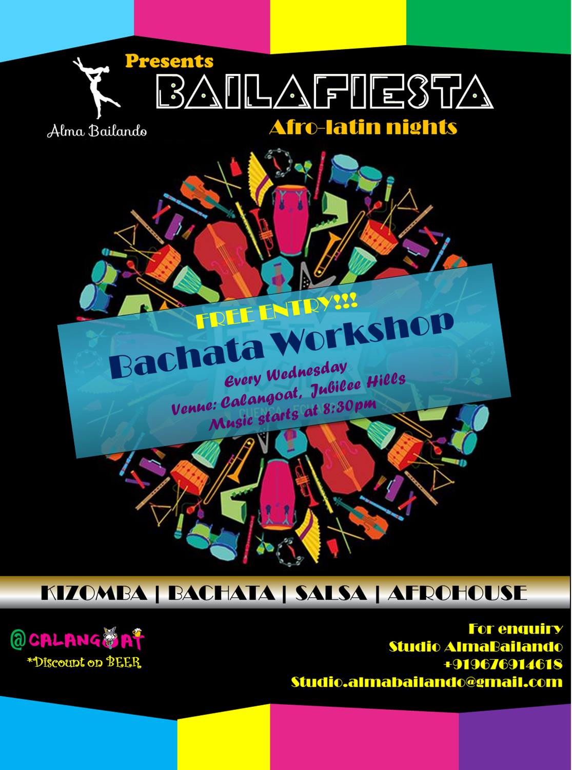Baila Fiesta Afro-Latin Nights (Bachata Workshop Special)