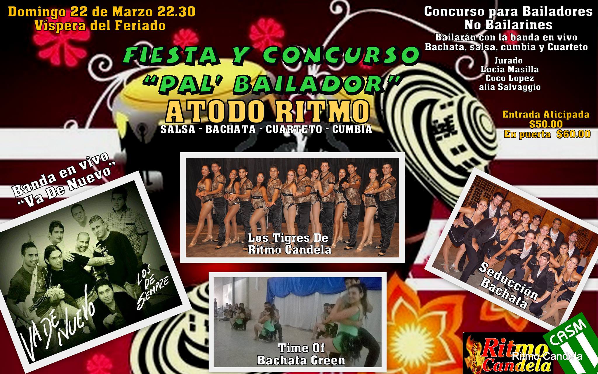 Competencia Amateur de Ritmos Con Banda en Vivo + Baile a Todo Ritmo