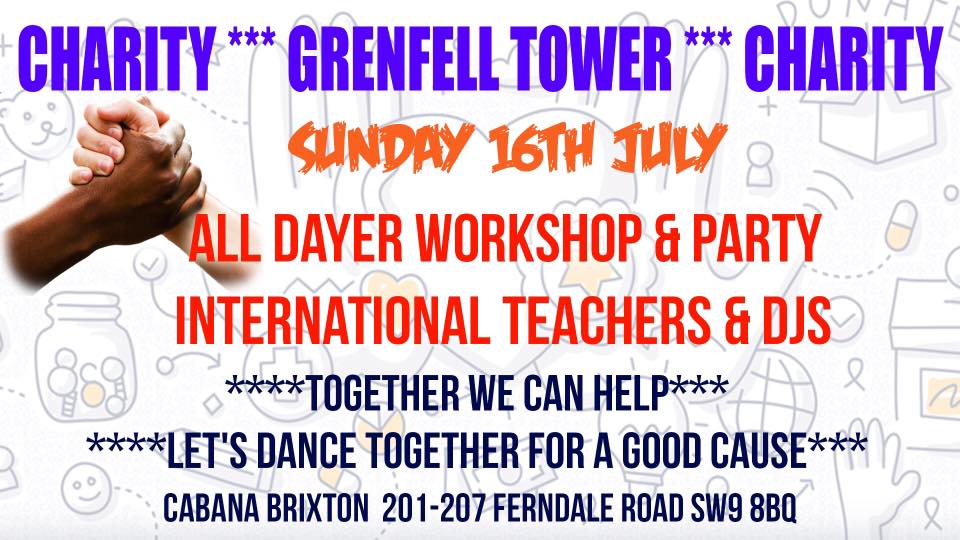 Grenfell Tower Charity Kizomba & Urban Kiz & Bachata & Salsa