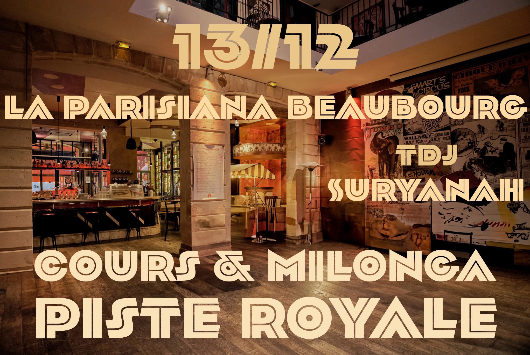 La Parisiana Beaubourg Samedi Cours & Bal 13-12