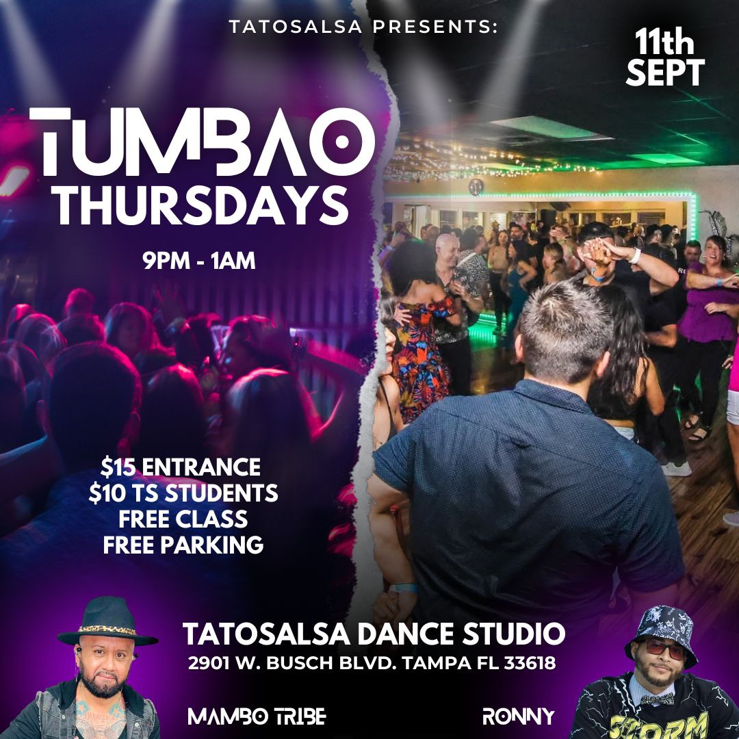 Tumbao Thursdays Dance Social Sep 11th - Class with Ronny Moquea