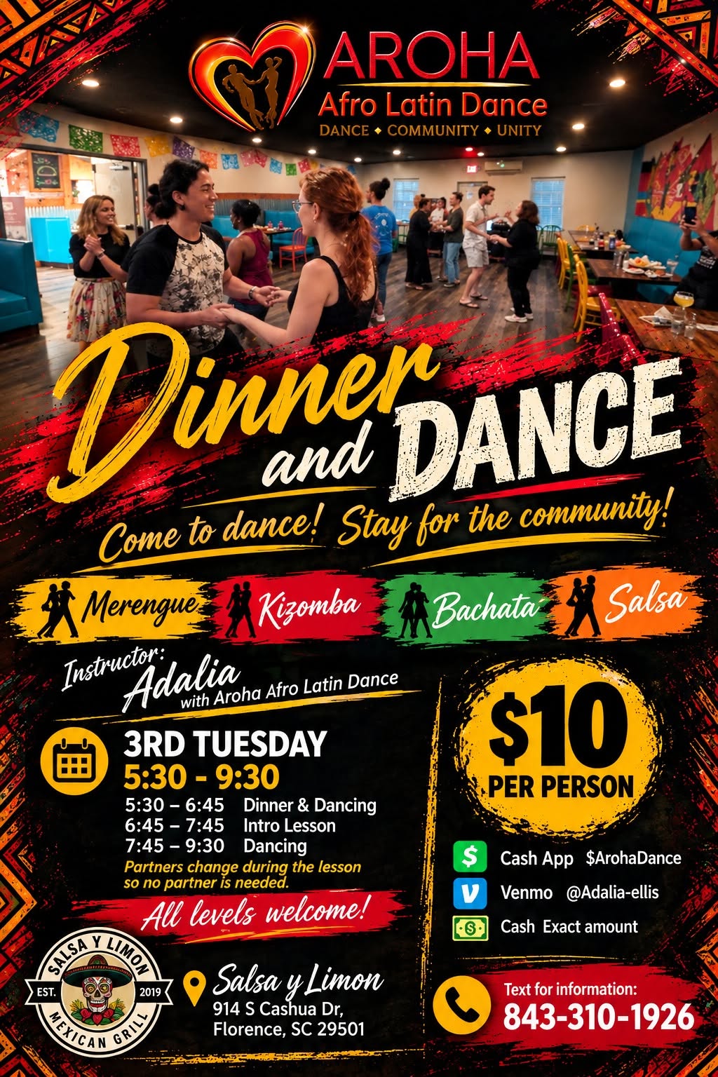 Dinner and Dance Social: Salsa y Limon