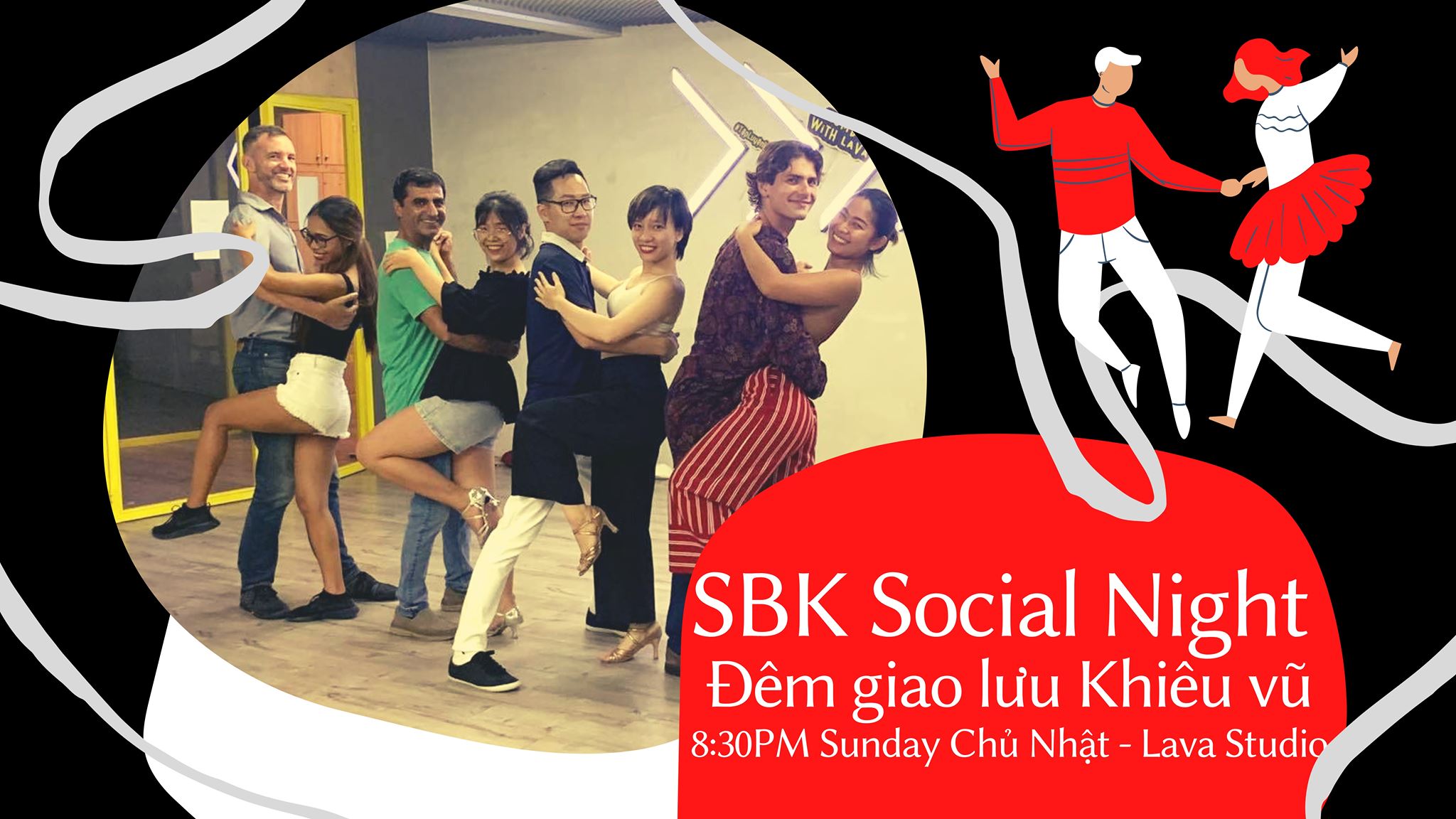 SBK Social Dance Night Da Nang - Đêm giao lưu Khiêu vũ tại Lava Studio - Salsa, Bachata, Kizomba