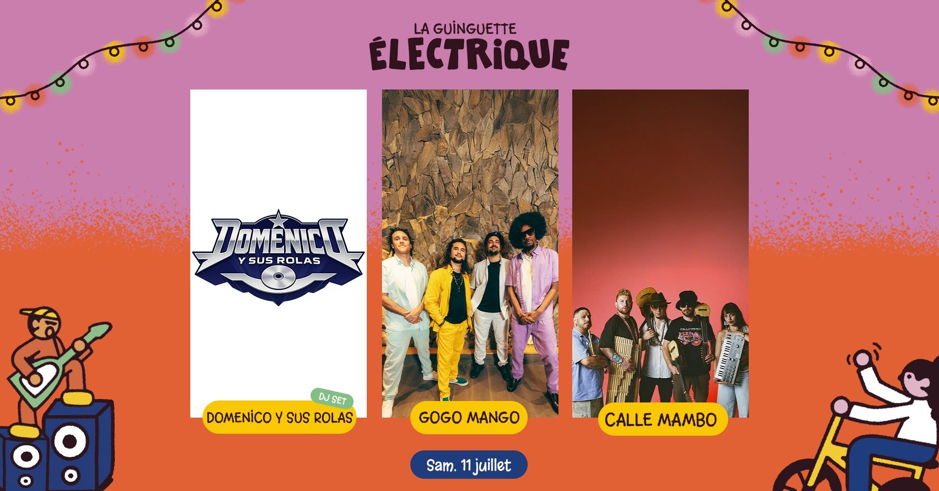Gogo Mango + Calle Mambo + Domenico y sus Rolas • La Guinguette Électrique