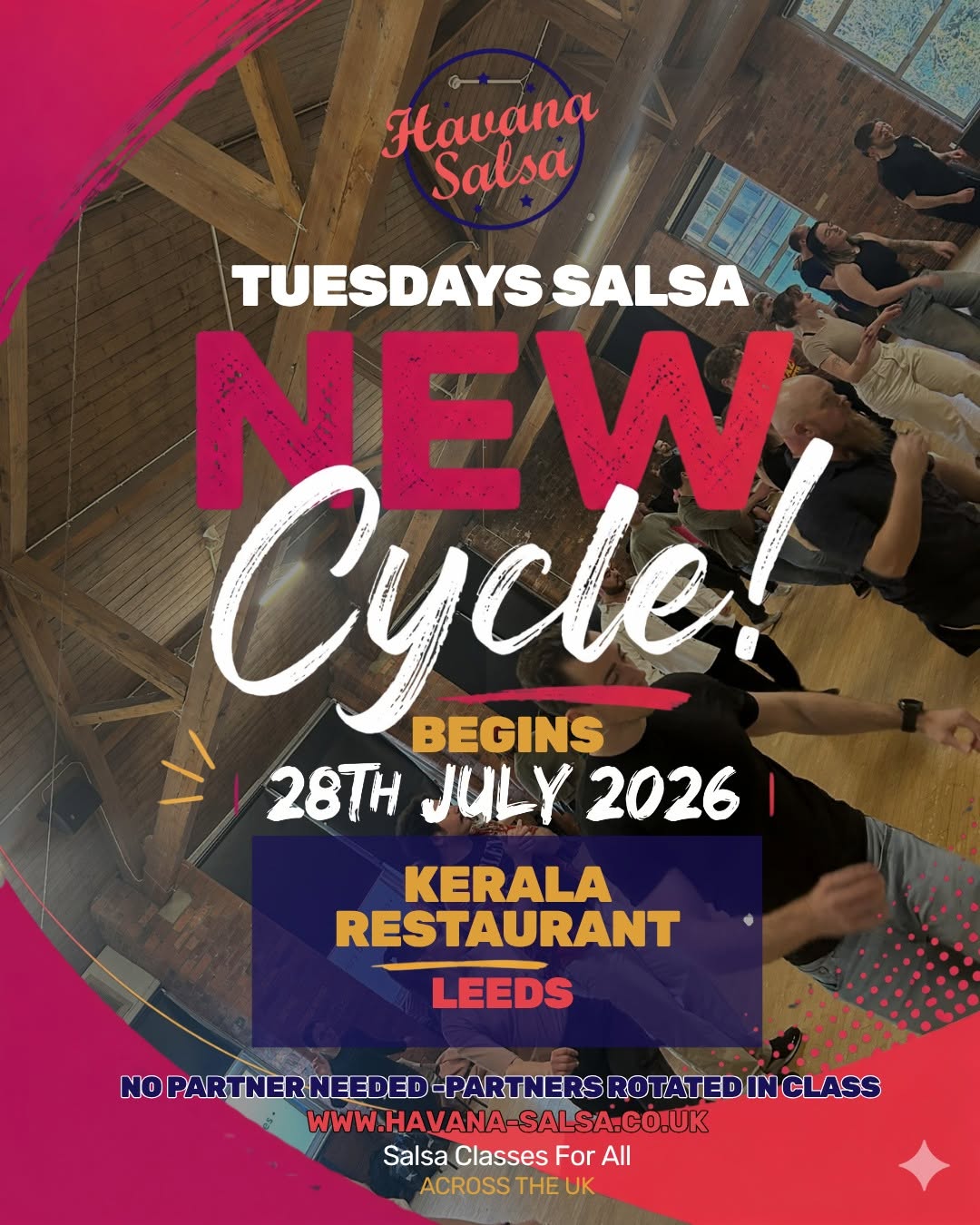 Summer Leeds Salsa Classes - A brand-New SALSA CYCLE is officially launching