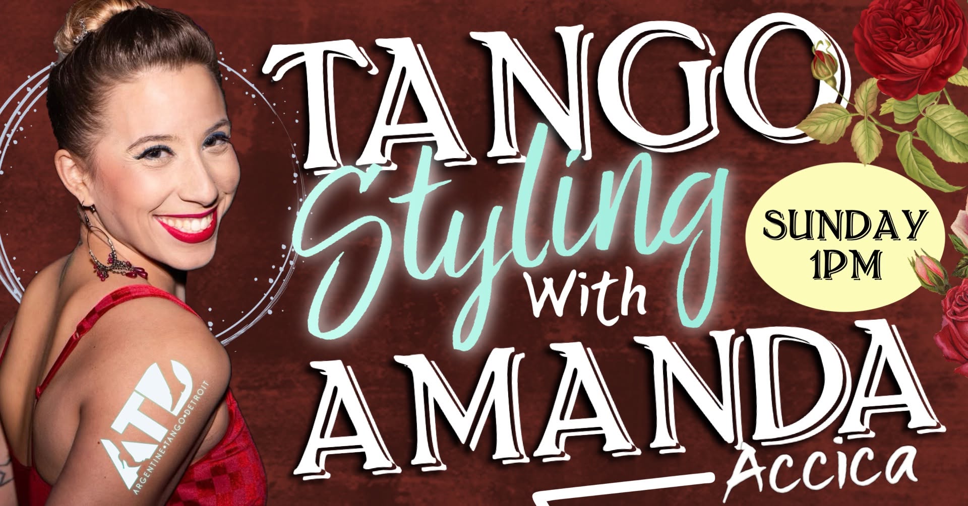 Refine Your Movement: Sunday Tango Styling for All Levels 1:00 PM