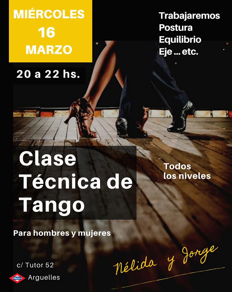 Clase de Técnica de Tango