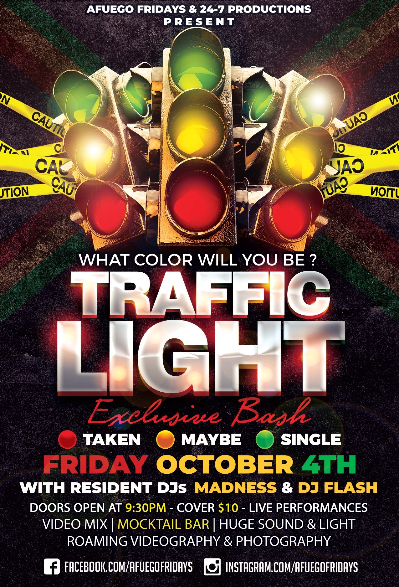 Our Annual Traffic Light Party@Afuego
