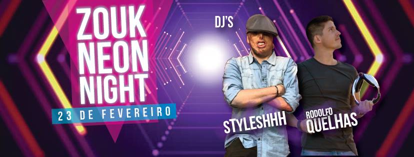 ZOUK NEON NIGHT - 23 de fevereiro