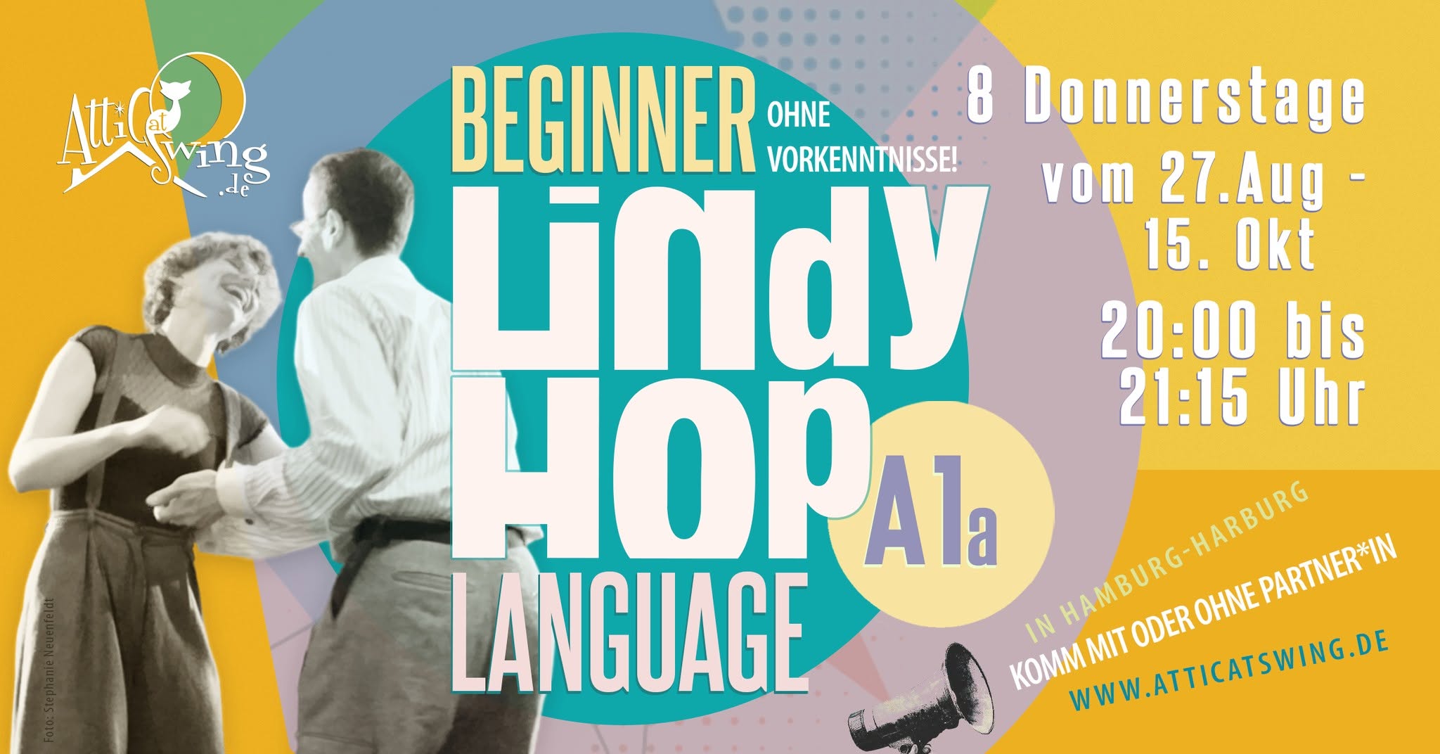 Beginner Lindy Hop "A1a" - dein Einstieg in den Swing-Tanz!