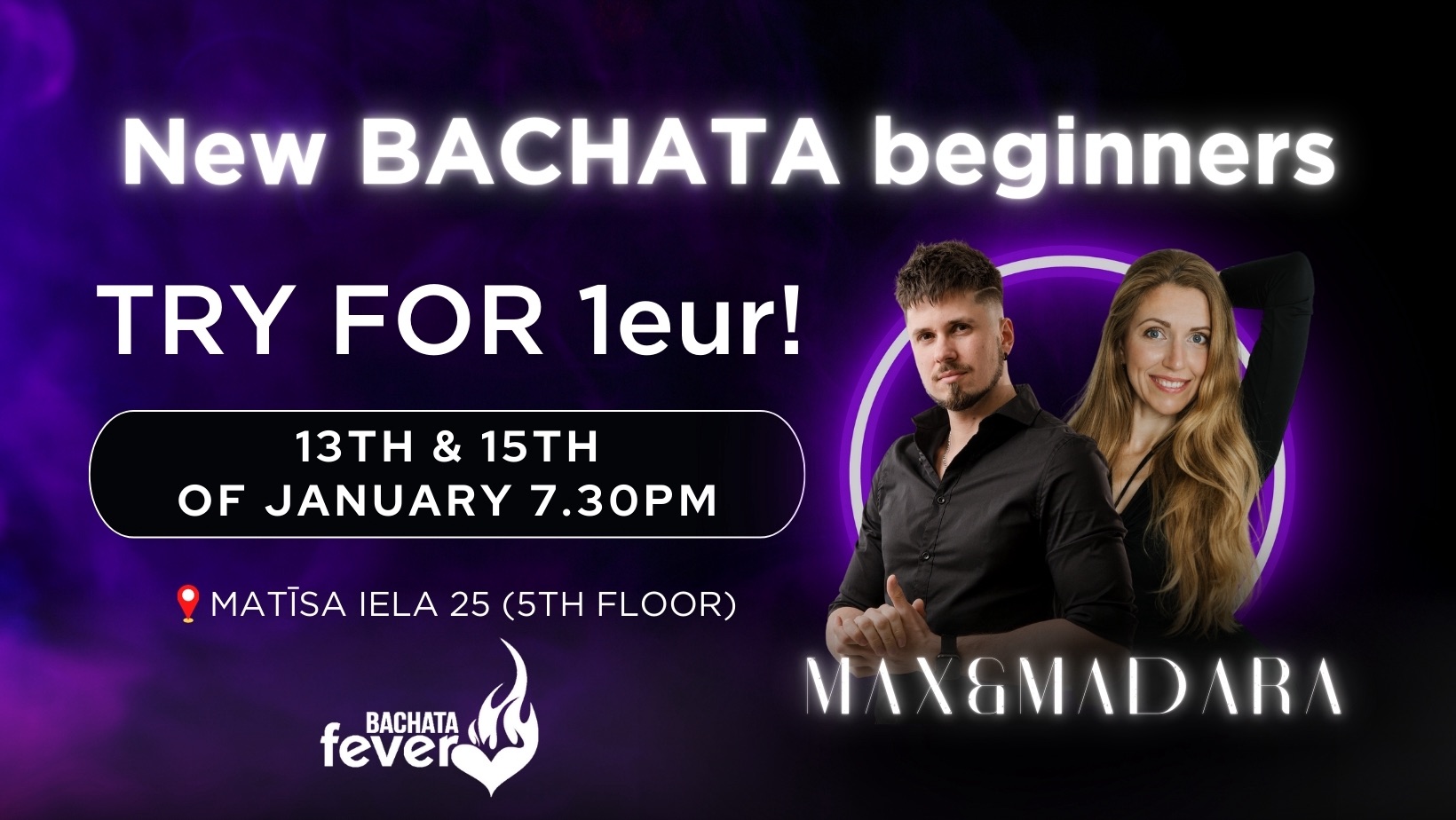 Nāc Dejot! Jauns Bachata deju kurs!