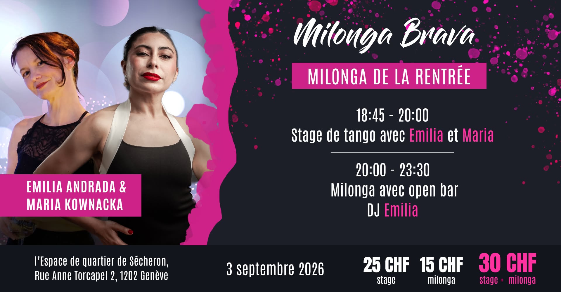 Milonga Brava avec Emilia Andrada & Maria Kownacka