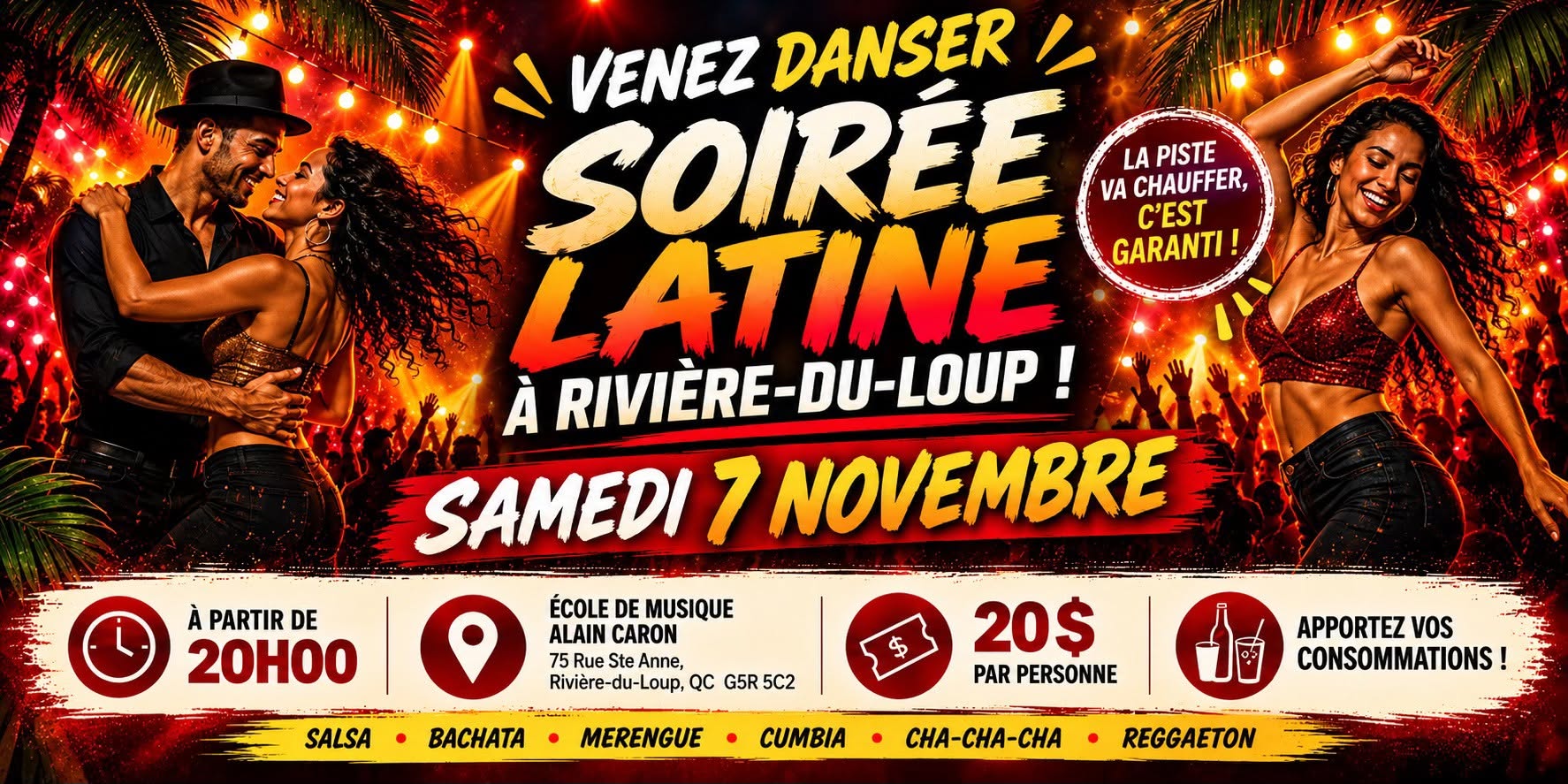 Soirée Latine à Rivière-du-Loup