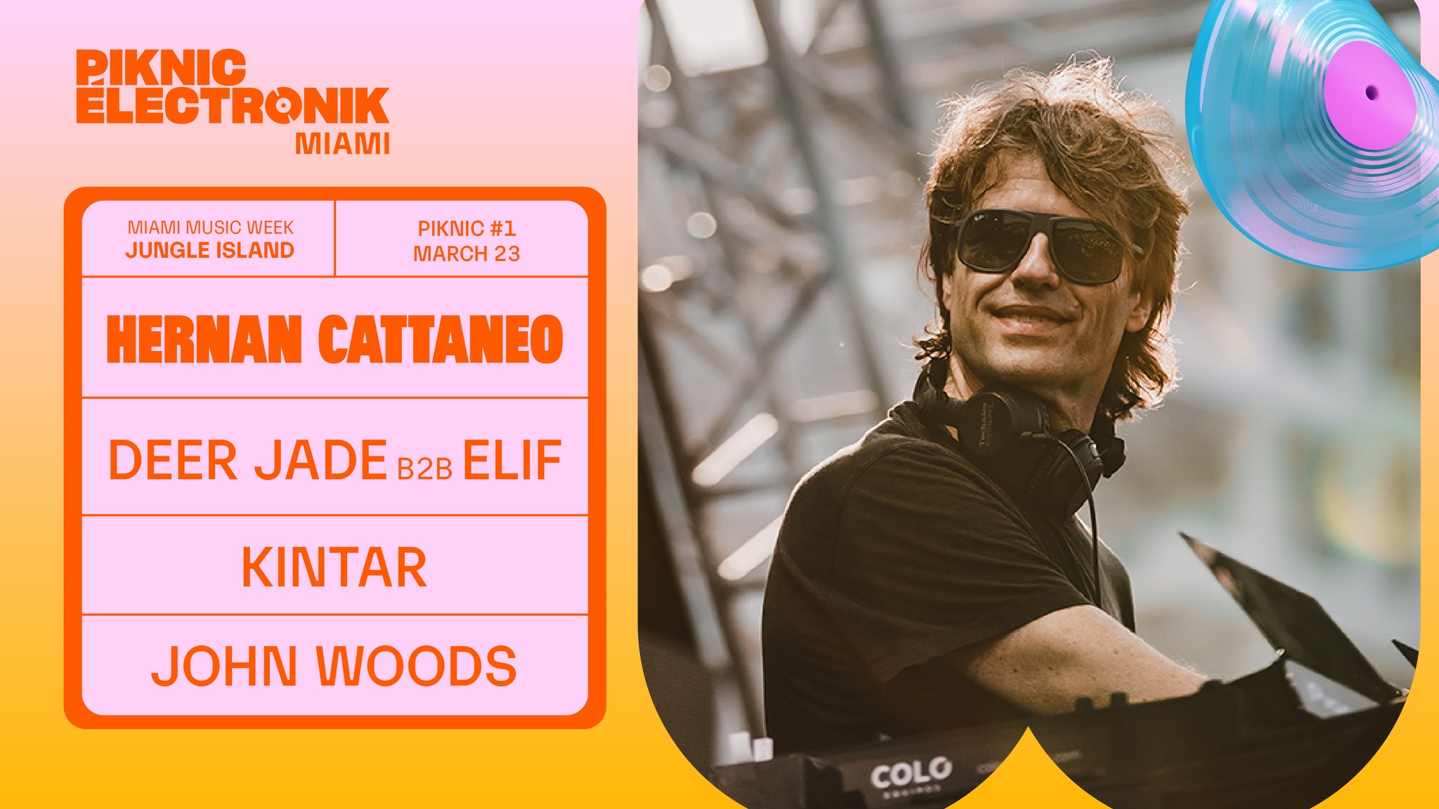 Piknic Électronik Miami #1: Hernán Cattaneo, Deer Jade, Elif, Kintar & John Woods