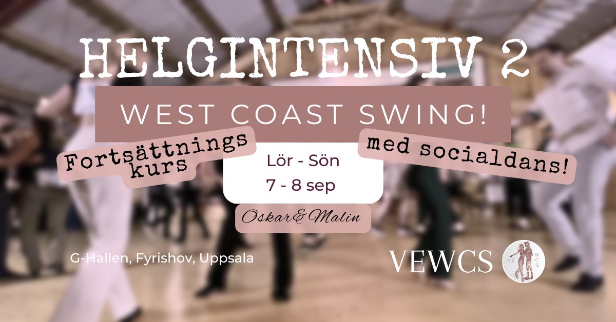 Helgintensiv Nivå 2 - West Coast Swing