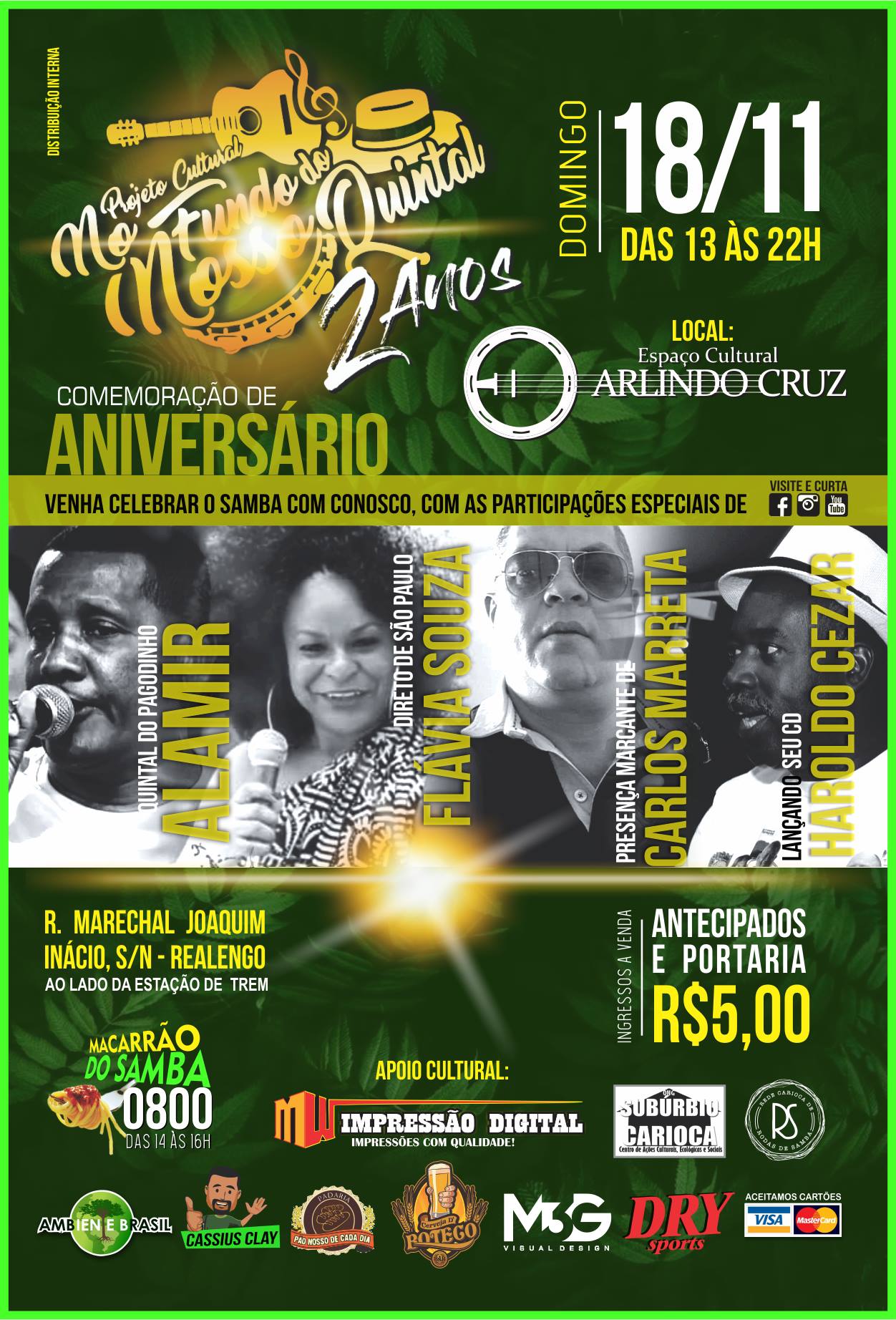 Comemoração do Aniversário de 2 Anos da Roda de Samba do Povo