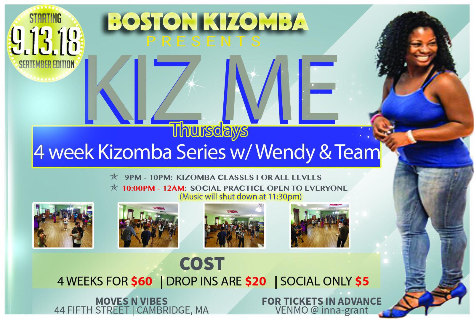 New KizMe Thursdays 4 week session