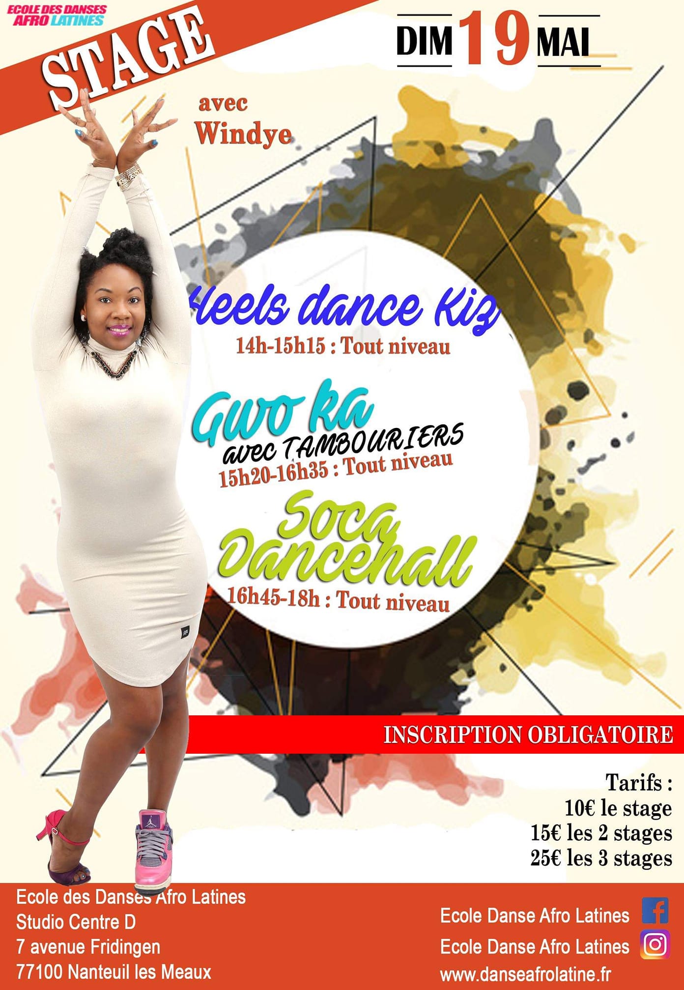 Stage Heel Dance Kizomba, Gwo Ka, Soca Dancehall