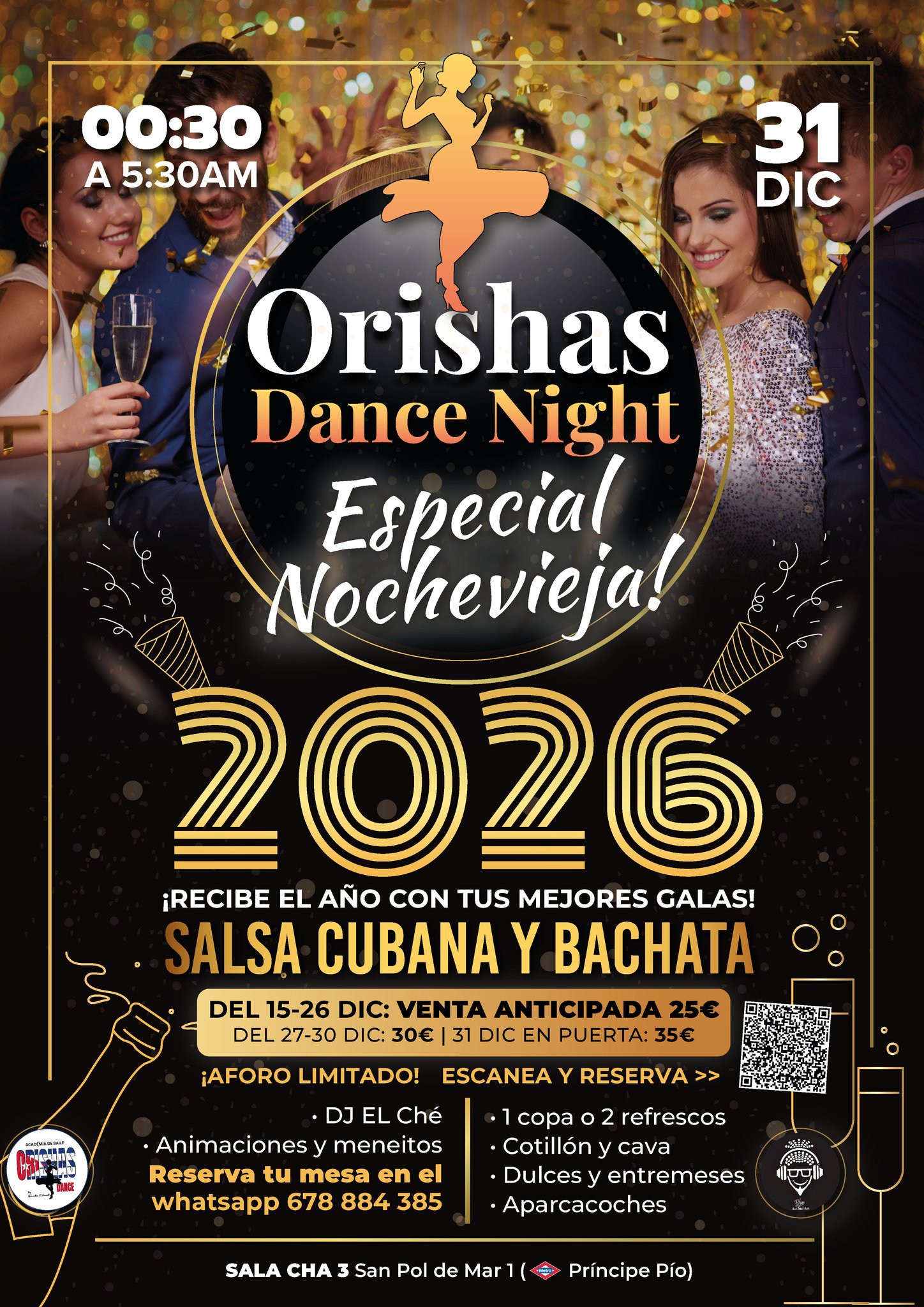Orishas Dance Night Party especial NOCHEVIEJA!!
