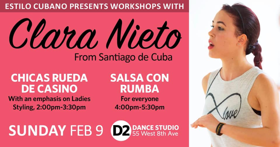 Workshops with Clara from Santiago de Cuba!!!