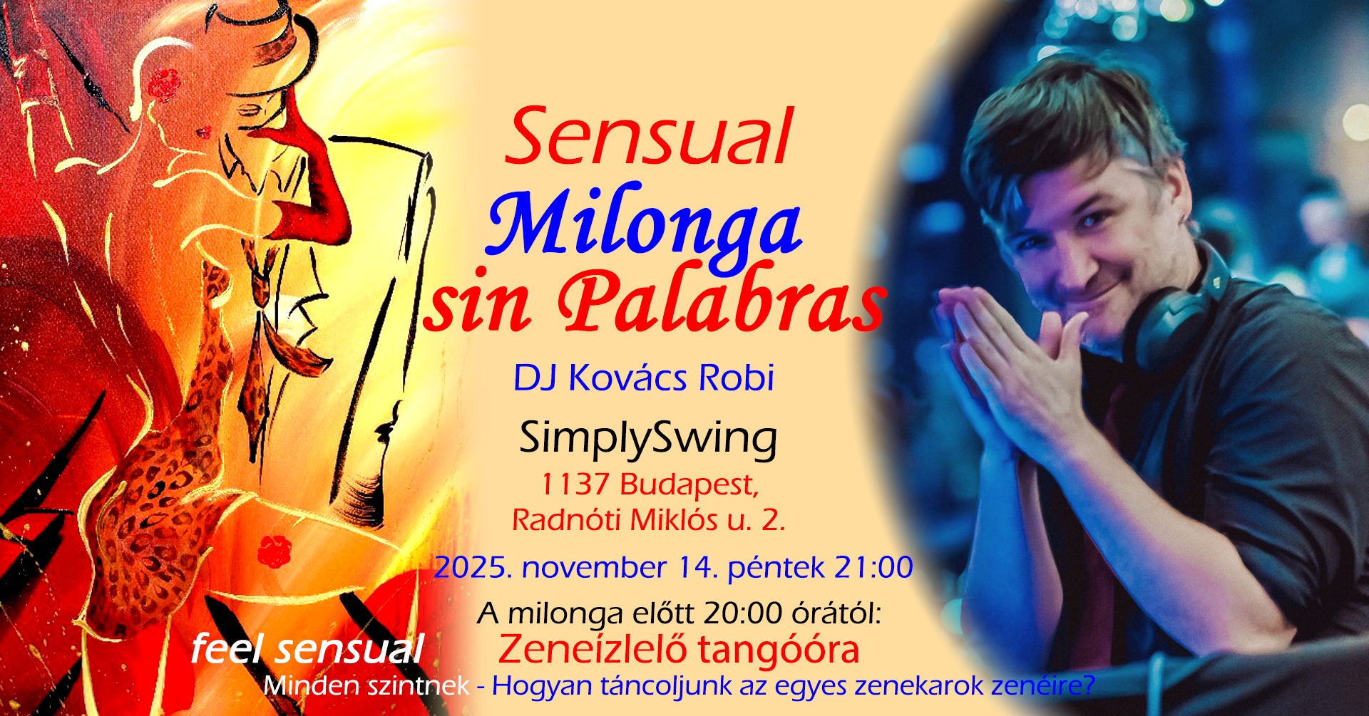 ❤️🍷💃🕺 SENSUAL MILONGA sin Palabras DJ Robi @ SimplySwing 🎶❤️