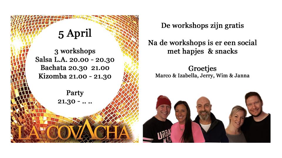 3 workshops & party