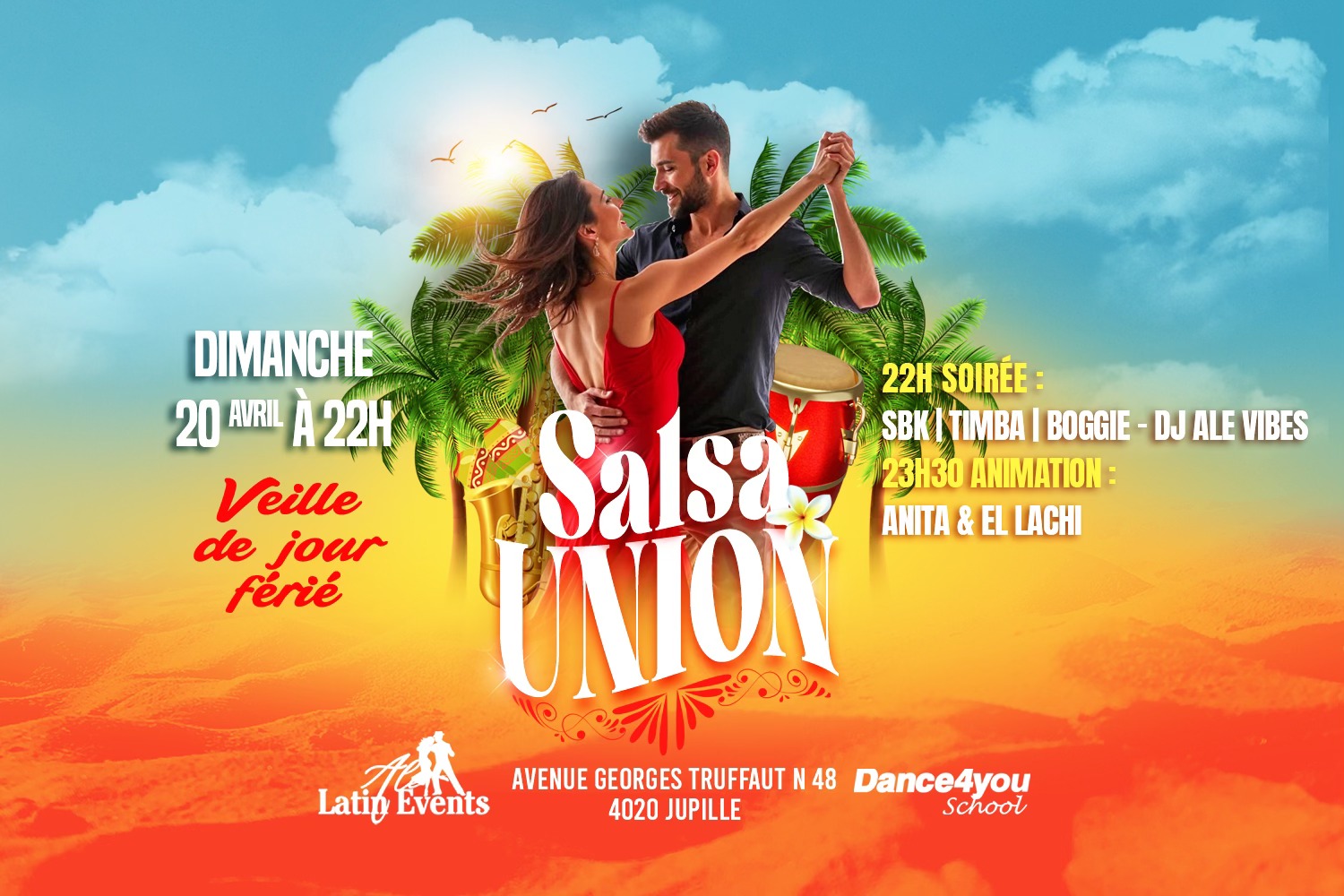 Salsa Union VEILLE DE JOUR FรRIร DIM 20 04