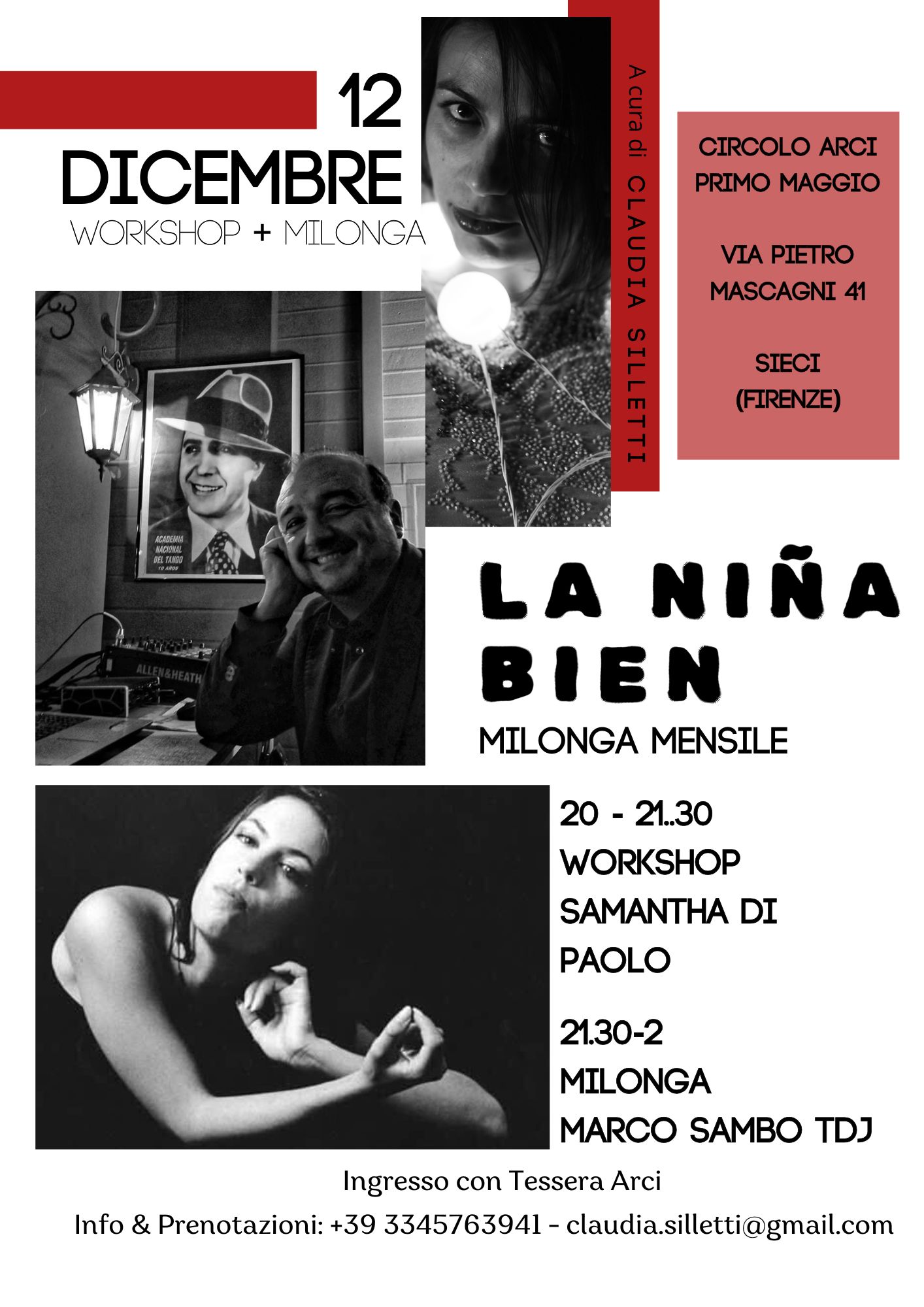 La niña bien! Workshop e Milonga