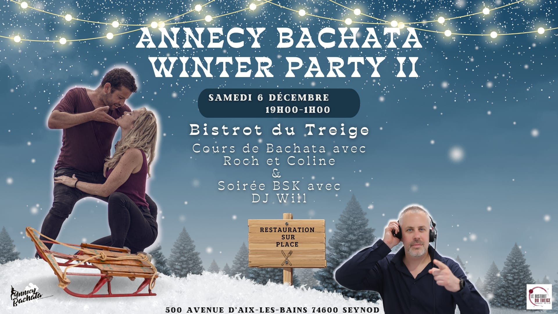 Annecy Bachata Winter Party au Treige