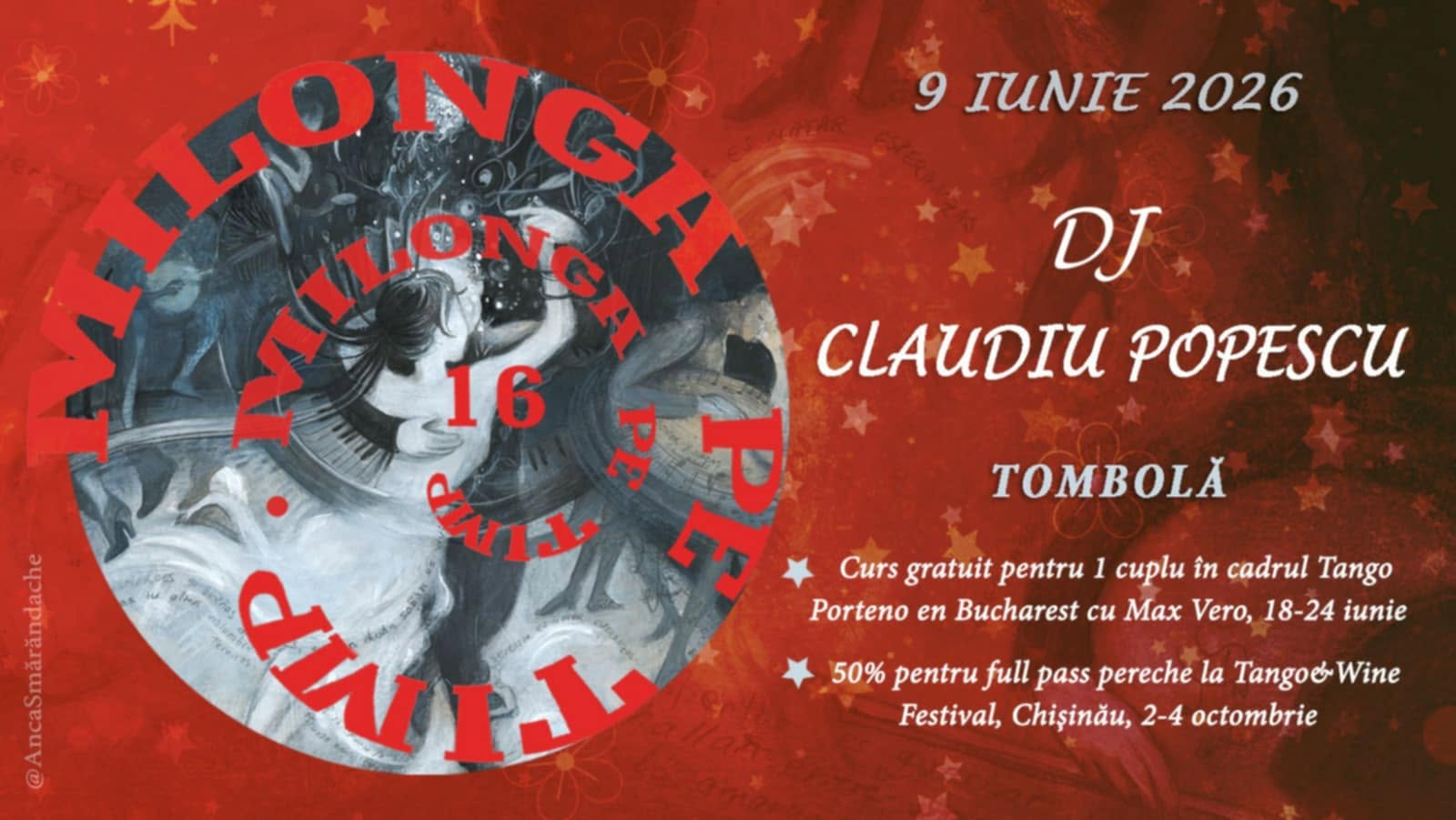 Milonga pe Timp, DJ Claudiu Popescu. Practica milonga 19.30-20.30
