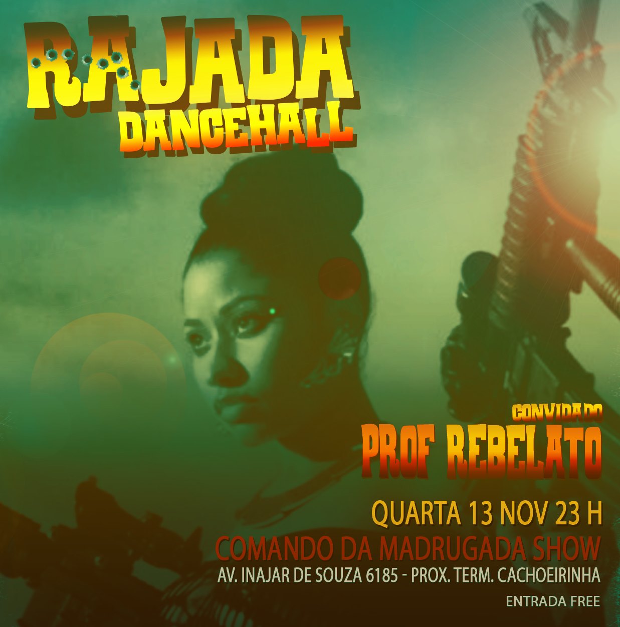 Rajada Dancehall recebe Prof Rebelato